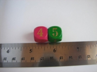 Dice : d6 16mm numerals wood