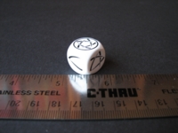 Dice : d6 16mm pentagram lines