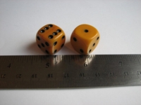 Dice : d6 16mm phenolic resin