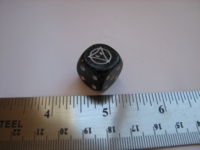 Dice : d6 16mm phoenix Schwartze Auge