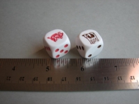 Dice : d6 16mm pig cow