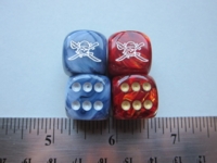 Dice : d6 16mm pirate swords