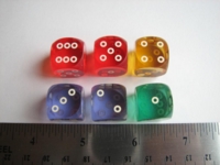 Dice : d6 16mm precision bg rings