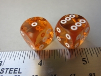 Dice : d6 16mm precision bg rings yellow