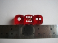 Dice : d6 16mm precision pai gow