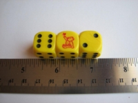 Dice : d6 16mm three bears game