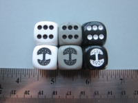 Dice : d6 16mm tree of life