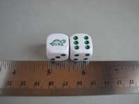 Dice : d6 16mm turtle