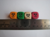 Dice : d6 16mm wood faces