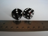 Dice : d6 17mm cherry amber