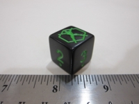 Dice : d6 18mm HeroHexman black