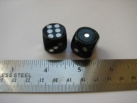 Dice : d6 18mm Koplow loaded