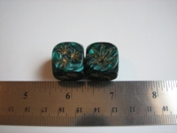 Dice : d6 18mm marijuana pips