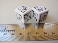 Dice : d6 19mm GSt spooky faces