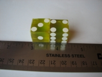 Dice : d6 19mm casino yellow