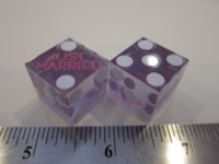 Dice : d6 19mm precision purple JustMarried