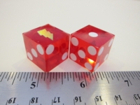 Dice : d6 19mm precision red lightning