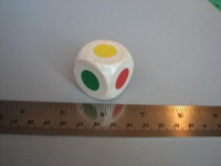 Dice : d6 1inch color circles