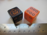 Dice : d6 1inch jack o lantern