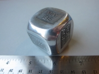 Dice : d6 1p5inch decision office stamped metal