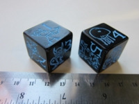 Dice : d6 25mm Munchkin black