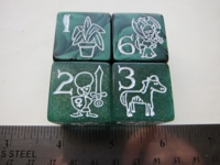 Dice : d6 25mm Munchkin green