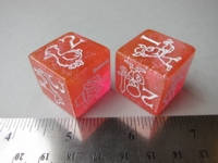 Dice : d6 25mm Munchkin pink glitter