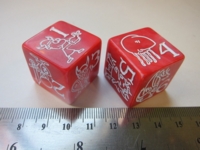 Dice : d6 25mm Munchkin pink pearl