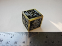 Dice : d6 25mm Munchkin xmas gold