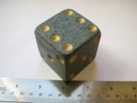 Dice : d6 2inch granite