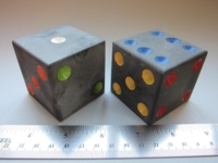 Dice : d6 2inch slate