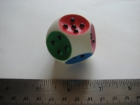 Dice : d8 1p75inch numberball 2-9