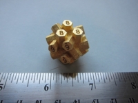 Dice : d8 SW dizingof hex columns gold