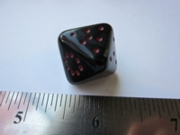 Dice : d8 pipped black red