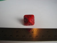 Dice : d8 pipped red
