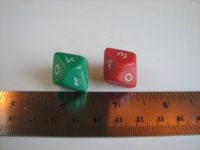 Dice : d8 vintage euro sevens