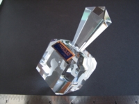 Dice : dreidel crystal Waterford Marquis