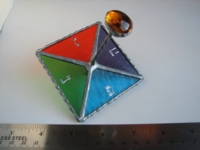 Dice : dreidel glass 4color