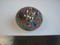 Dice : dreidel metal beaded