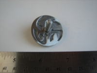 Dice : dreidel metal small round