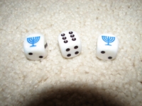 Dice : tradejspassnthru menorahs