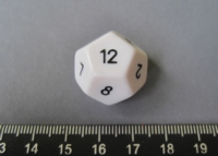 Dice : d12.a.white