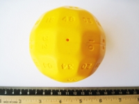 Dice : d50.B.yellow