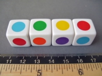 Dice : d6.O..colors