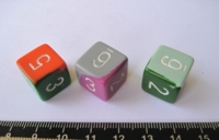 Dice : d6.O.2tone3