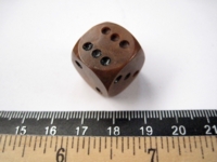 Dice : d6.O.brownroundedcorners