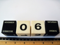 Dice : d6.O.calendar