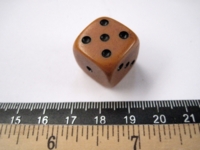 Dice : d6.O.caramelopaque