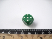 Dice : d6.O.green