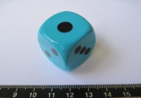 Dice : d6.O.gumballblue